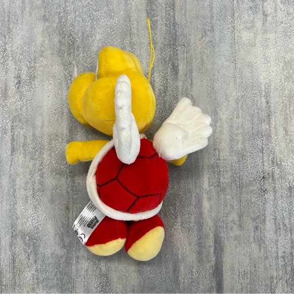 Yellow Koopa Troopa 7” Super Mario Bros Flying Turtle Plush Toy Stuffed Animal - Picture 4 of 6